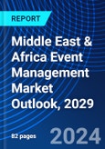 Middle East & Africa Event Management Market Outlook, 2029- Product Image