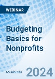 Budgeting Basics for Nonprofits - Webinar (Recorded)- Product Image