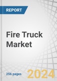 Fire Truck Market by Type (Pumper, Aerial, Tender, ARFF, & Hazmat), Application (Commercial & Residential, Military, Airport & Industrial), Propulsion (ICE & EV), Capacity (<500, 501-1000, 1001-2000, >2000 Gallons) and Region - Global Forecast to 2030- Product Image