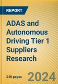 ADAS and Autonomous Driving Tier 1 Suppliers Research Report, 2024 - Foreign Companies- Product Image