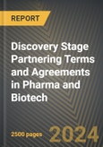 Discovery Stage Partnering Terms and Agreements in Pharma and Biotech 2019-2024- Product Image