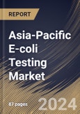 Asia-Pacific E-coli Testing Market Size, Share & Trends Analysis Report by Test (Environmental Test, and Clinical Test), End User (Diagnostic Laboratories, Hospitals, and Physicians Offices), Country and Growth Forecast, 2024-2031- Product Image