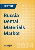 Russia Dental Materials Market Outlook to 2033 - Bonding Agent Kits, Dental Cement Kits and Dental Impression Materials- Product Image