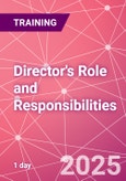 Director's Role and Responsibilities Training Course - Legal Responsibilities and Obligations Of The Directors Role (ONLINE EVENT: February 28, 2025)- Product Image