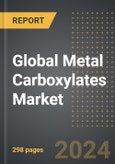 Global Metal Carboxylates Market: Market Size, Trends, Opportunities and Forecast by Application, Product Type, Distribution Channel, Region, By Country: 2020-2030- Product Image