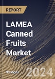 LAMEA Canned Fruits Market Size, Share & Trends Analysis Report By Form (Cut Fruits and Whole Fruits), By Type (Canned Peaches), By Distribution Channel (Hypermarket/Supermarket, Specialty Stores, and Others), By Country and Growth Forecast, 2024 - 2031- Product Image