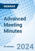 Advanced Meeting Minutes - Webinar (Recorded)- Product Image