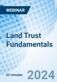 Land Trust Fundamentals - Webinar (Recorded)- Product Image