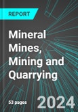 Mineral (excluding Stone, Clay, Gravel & Ceramic) Mines, Mining and Quarrying (U.S.): Analytics, Extensive Financial Benchmarks, Metrics and Revenue Forecasts to 2030- Product Image