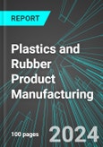 Plastics (Incl Packaging, Pipe, Film, Foam and Bottles) and Rubber (Incl Tires, Hoses, Belting) Product Manufacturing (U.S.): Analytics, Extensive Financial Benchmarks, Metrics and Revenue Forecasts to 2030- Product Image