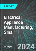 Electrical Appliance Manufacturing, Small (U.S.): Analytics, Extensive Financial Benchmarks, Metrics and Revenue Forecasts to 2031- Product Image