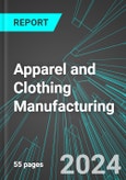 Apparel and Clothing Manufacturing (U.S.): Analytics, Extensive Financial Benchmarks, Metrics and Revenue Forecasts to 2030- Product Image