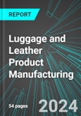 Luggage and Leather Product Manufacturing (U.S.): Analytics, Extensive Financial Benchmarks, Metrics and Revenue Forecasts to 2030- Product Image