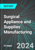 Surgical Appliance and Supplies (Medical Devices) Manufacturing (U.S.): Analytics, Extensive Financial Benchmarks, Metrics and Revenue Forecasts to 2031- Product Image