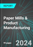 Paper Mills & Product (Newsprint, Paperboard Boxes, Packaging, Sanitary) Manufacturing (U.S.): Analytics, Extensive Financial Benchmarks, Metrics and Revenue Forecasts to 2030- Product Image