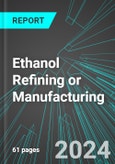 Ethanol (Bioethanol) Refining or Manufacturing (U.S.): Analytics, Extensive Financial Benchmarks, Metrics and Revenue Forecasts to 2030- Product Image