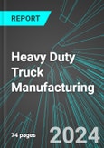 Heavy Duty Truck (including Buses) Manufacturing (U.S.): Analytics, Extensive Financial Benchmarks, Metrics and Revenue Forecasts to 2030- Product Image