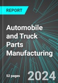 Automobile (Car) and Truck Parts (Air Bags, Air-Conditioners, Mufflers & Radiators) Manufacturing (U.S.): Analytics, Extensive Financial Benchmarks, Metrics and Revenue Forecasts to 2030- Product Image