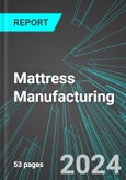 Mattress Manufacturing (U.S.): Analytics, Extensive Financial Benchmarks, Metrics and Revenue Forecasts to 2030- Product Image