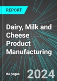 Dairy, Milk and Cheese Product Manufacturing (U.S.): Analytics, Extensive Financial Benchmarks, Metrics and Revenue Forecasts to 2030- Product Image