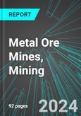 Metal Ore Mines (Iron, Gold, Silver, Copper, Nickle, Uranium and Radium), Mining (U.S.): Analytics, Extensive Financial Benchmarks, Metrics and Revenue Forecasts to 2030- Product Image