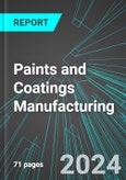 Paints and Coatings Manufacturing (U.S.): Analytics, Extensive Financial Benchmarks, Metrics and Revenue Forecasts to 2030- Product Image