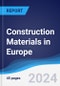 Construction Materials in Europe - Product Image