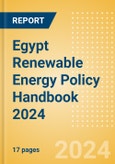 Egypt Renewable Energy Policy Handbook 2024- Product Image