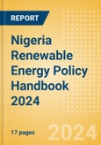 Nigeria Renewable Energy Policy Handbook 2024- Product Image