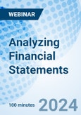 Analyzing Financial Statements - Webinar (ONLINE EVENT: December 4, 2024)- Product Image