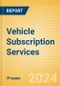 Vehicle Subscription Services - Product Thumbnail Image