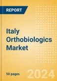 Italy Orthobiologics Market Outlook to 2033 - Orthobiologics, Cartilage Repair and Others- Product Image