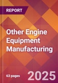 Other Engine Equipment Manufacturing - 2025 U.S. Market Research Report with Updated Analysis & Forecasts- Product Image