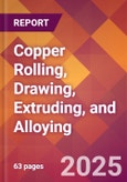 Copper Rolling, Drawing, Extruding, and Alloying - 2025 U.S. Market Research Report with Updated Analysis & Forecasts- Product Image