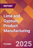 Lime and Gypsum Product Manufacturing - 2025 U.S. Market Research Report with Updated Analysis & Forecasts- Product Image