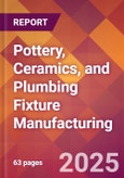 Pottery, Ceramics, and Plumbing Fixture Manufacturing - 2025 U.S. Market Research Report with Updated Analysis & Forecasts- Product Image