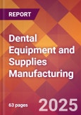 Dental Equipment and Supplies Manufacturing - 2025 U.S. Market Research Report with Updated Analysis & Forecasts- Product Image