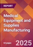 Medical Equipment and Supplies Manufacturing - 2025 U.S. Market Research Report with Updated Analysis & Forecasts- Product Image