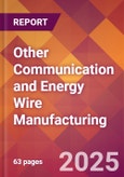 Other Communication and Energy Wire Manufacturing - 2025 U.S. Market Research Report with Updated Analysis & Forecasts- Product Image