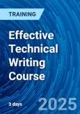 Effective Technical Writing Course (ONLINE EVENT: March 11-13, 2025)- Product Image