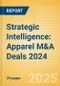 Strategic Intelligence: Apparel M&A Deals 2024 - Top Themes - Product Image