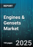 Engines & Gensets Market by Type Of Engine (Gas Turbines, Internal combustion engines (ICE)), Fuel Type (Diesel, Gasoline, Natural Gas), Power Rate Classification, Application, End User - Global Forecast 2025-2030- Product Image