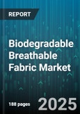 Biodegradable Breathable Fabric Market by Material Type (Natural Fibers, Synthetic), Processing Technologies (Finishing, Knitting, Spinning), Fabric Structure, Distribution Channel, Application, End User - Global Forecast 2025-2030- Product Image