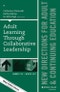 Adult Learning Through Collaborative Leadership. New Directions for Adult and Continuing Education, Number 156. J-B ACE Single Issue Adult & Continuing Education - Product Thumbnail Image